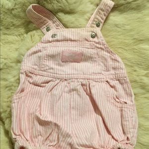 Baby Osh Kosh pink striped jumper.